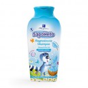 SapoNello - 3v1 pěna do koupele, sprchový gel a šampon-cukrová vata