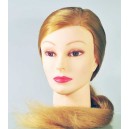 Hlava česac&iacute; + &uacute;chyt 60cm blond